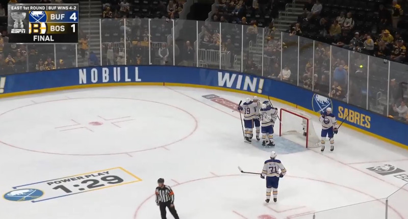 Sabres eat dah chowdah!